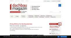 Desktop Screenshot of dachbaumagazin-einkaufsfuehrer.de