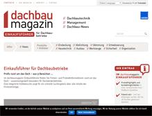 Tablet Screenshot of dachbaumagazin-einkaufsfuehrer.de